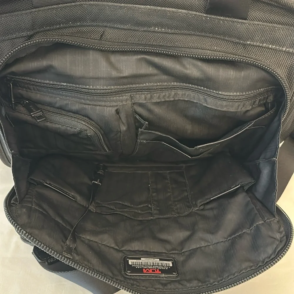Tumi Alpha Ballistic Expandable Business Laptop Briefcase & Travel Pouch